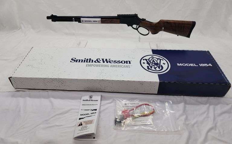 Smith and Wesson 1854 HIGH GRADE .44 MAGNUM LEVER ACTION RIFLE LIMITED EDITION LLH9661 SHOWCASE BOX AND PAPERS image