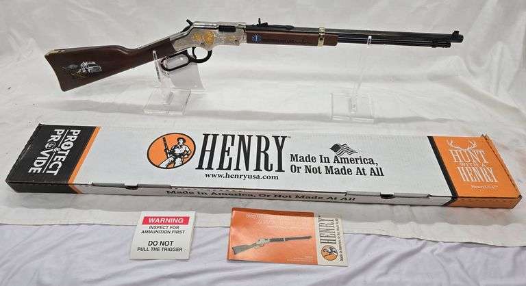 HENRY GOLDEN BOY EMS TRIBUTE 22 LR LEVER ACTION RIFLE SN# EMS00245 MODEL H004EMS image