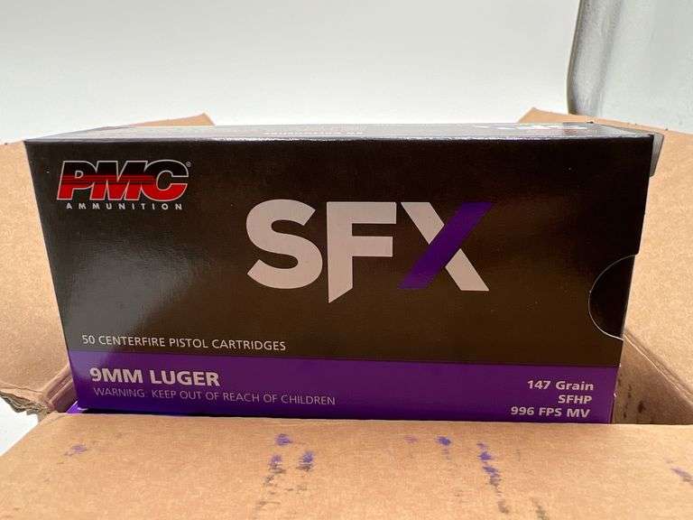 1000 rounds PMC 9mm Luger 147 grain SFHP