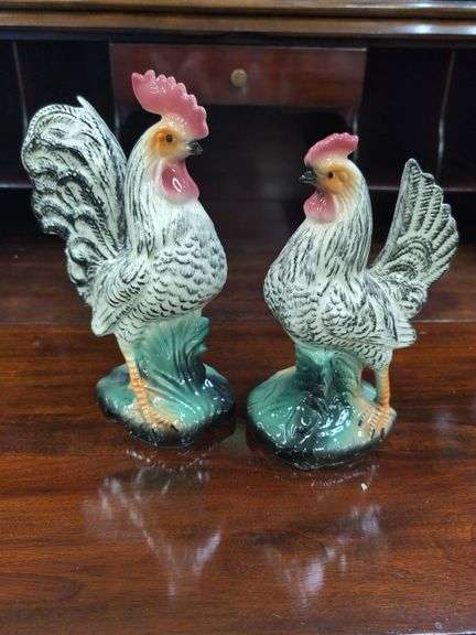 Pair of Ceramic Chickens image
