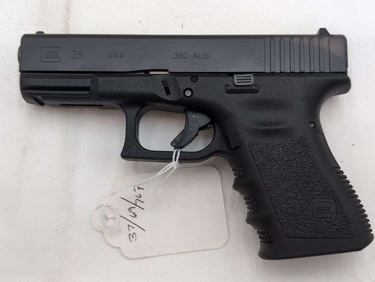 GLOCK MODEL 25  .380 AUTO   Semi Automatic1 15 ROUND MAGAZINE   SN# AHUS088