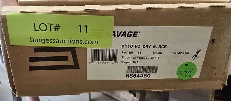 Savage  6.5 Creedmore  M110 High Country  N864460  Brown Stainless Steel Barrel, Camo Synthetic Stock