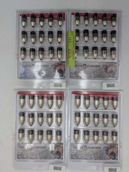 4pks PowerBelt Bullets 338 GR .50 Caliber Platinum