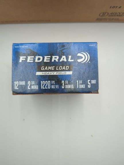 Fededral 12 gauge 2 3/4" # 5 shot 250 rounds image