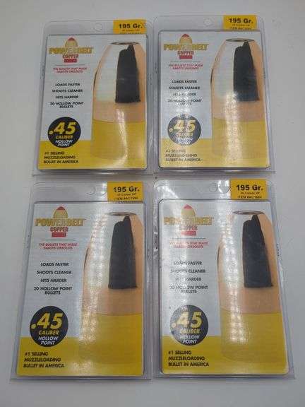 4pk PowerBelt Copper 195 Gr .45 Caliber Hp image