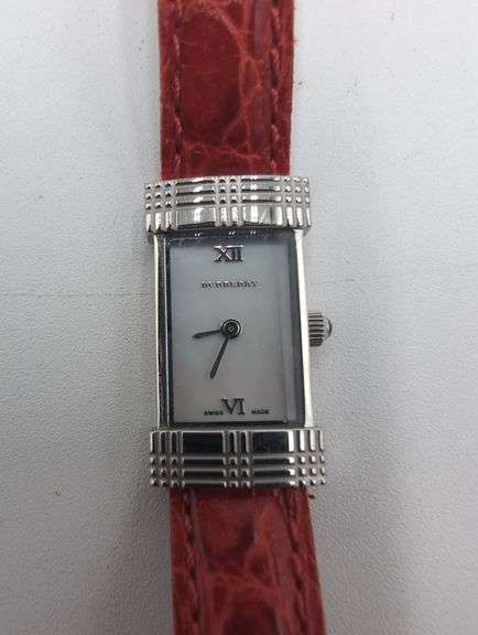 Ladies Burberry wristwatch with leather band image