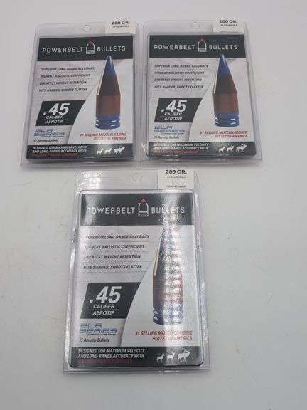 3pk PowerBelt Bullets 280 Gr .45 Caliber Elr image