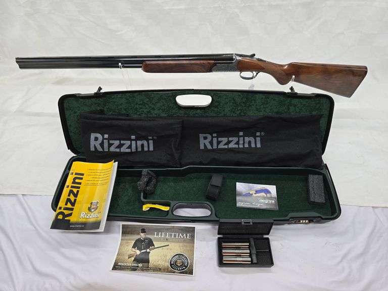RIZZINI GRADE III ROUND BODY 16 GAUGE OVER UNDER SHOTGUN TURKISH WALNUT image