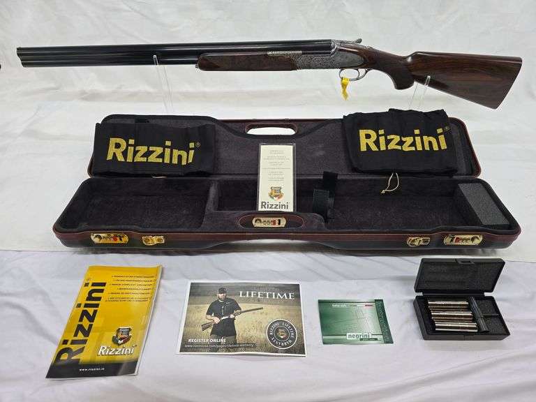 RIZZINI GRAND REGAL EXTRA 12GAUGE OVER AND UNDER SHOTGUN SN# 125290 HIGHLY ENGRAVED BY image