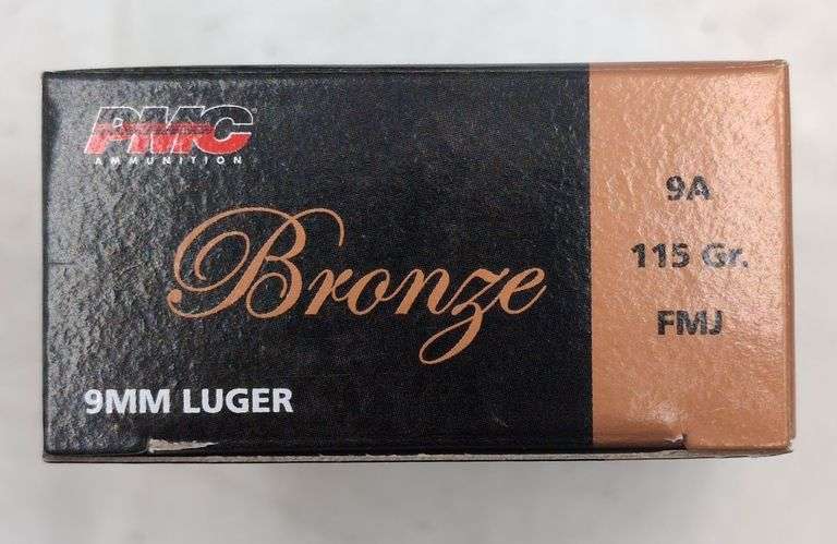 1000 ROUNDS PMC 9MM LUGER 115 GRAIN FMJ