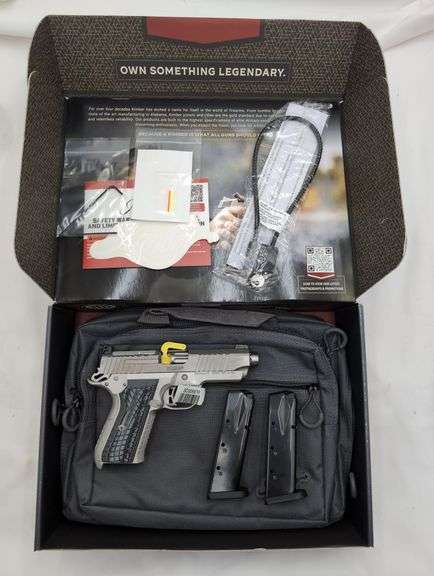 STAINLESS STEEL KIMBER KDS9C 9MM Semi Automatic SN# SD006879 CARRY BAG, 2 MAGAZINES image