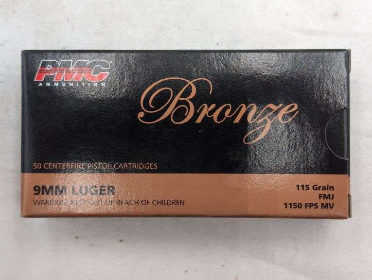 1000 ROUNDS PMC 9MM LUGER 115 GRAIN FMJ