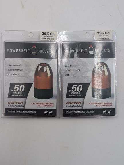 4pk PowerBelt Bullets 295 Gr .50 Caliber HP image