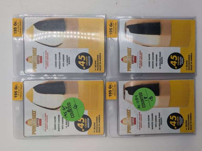 4 pk Powerbelt Copper .45 caliber HP 195 GR. image