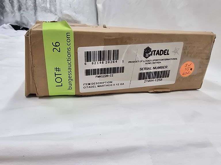 Citadel   12 gauge Semi Auto Shotgun  Warhog II  SN: 21WH-1258