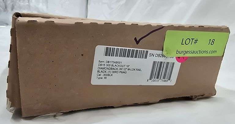 Diamondback  Multi 223/556  DB15  DB2678156  300 Blackout, Magazine, Box & Paper