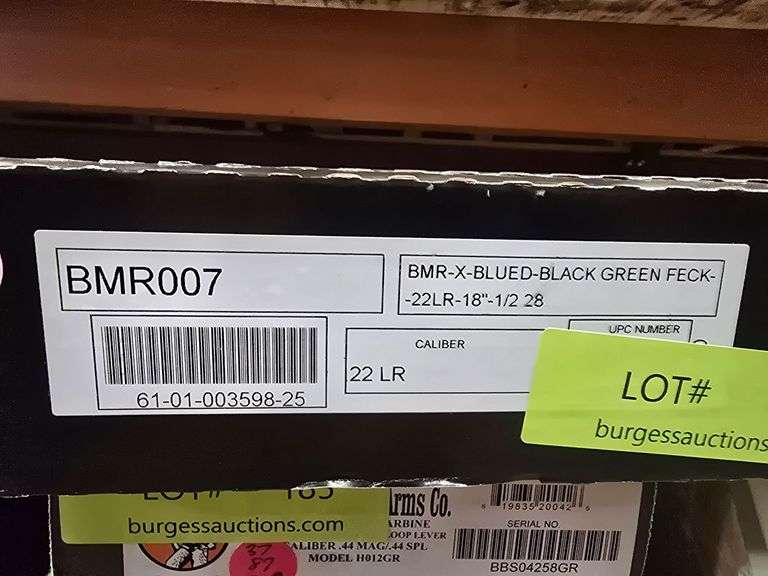 BERGARA BMRX BLUED BLACK GREEN FLECK  22LR   BOLT ACTION RIFLE   SN# 61-01-003598-25