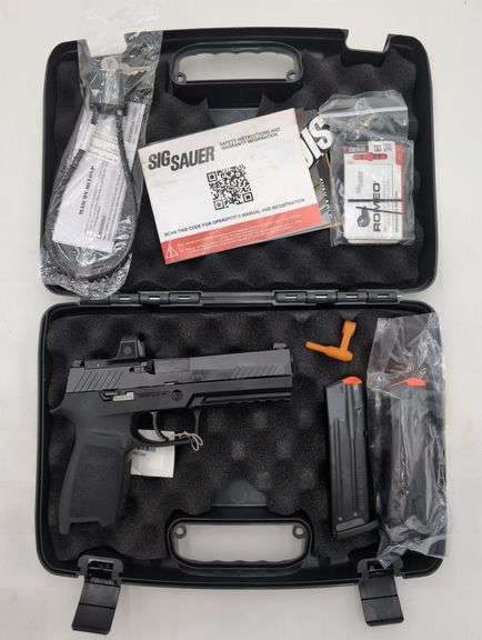 SIG SAUER P320 STRIKER 9MM Semi Automatic Pistol SN# 58J502290 4.7" BARREL 2-17 ROUND MAGAZINES, CONTRAST SIGHTS image