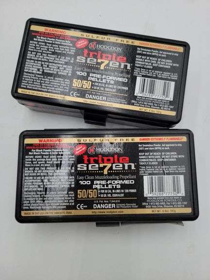 2 pks of Hodgson Triple Seven Preformed Pellets .50 caliber 50 GR image