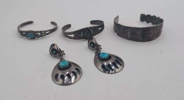 turquoise and sterling lot image