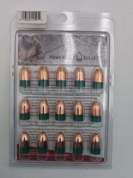 2pk PowerBelt Bullets 295 Gr .50 Caliber HP