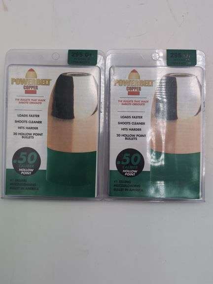 2pk PowerBelt Copper 295 Gr .50 Caliber HP