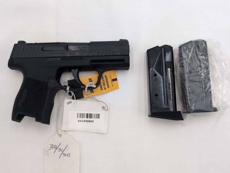 SIG SAUER P365 .380 ACP Semi Automatic PISTOL SN# 66G449664 3.1" BBL, 2 10 ROUND MAGAZINES image