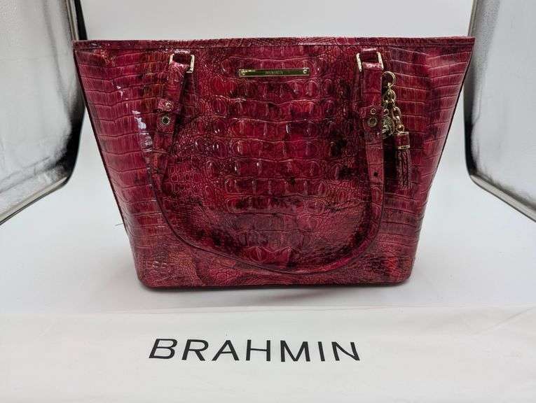 Brahmin “Asher” siracha Melbourne embossed tote image