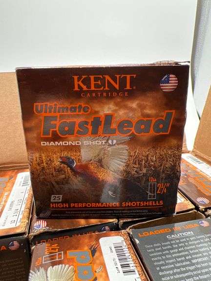 250 Kent shotshells 12 gauge 2 3/4 1 1/2 4 shot image