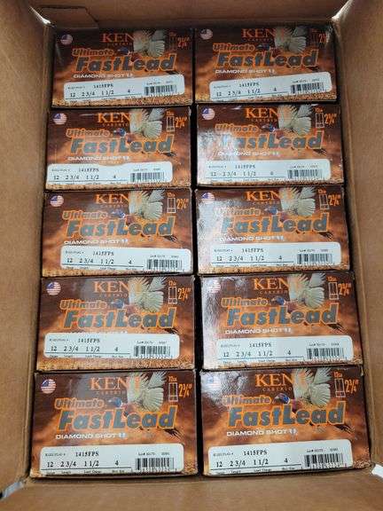 250 -Kent 12 gauge shotshells Ultimate Fastlead 2 3/4 #4 shot image