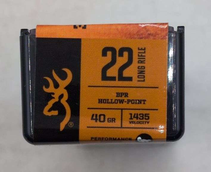 1000 ROUNDS BROWNING .22 LR HOLLOW POINT40 GRAIN 1435 FPS image