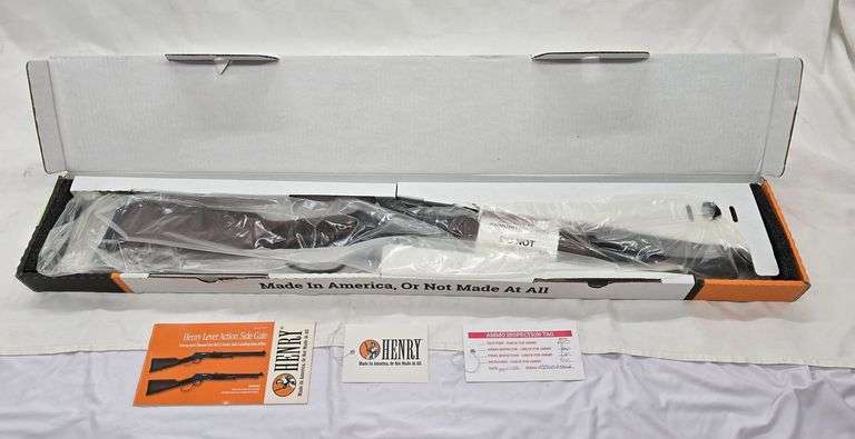 HENRY BIG BOY STEEL CARBINE LEVER ACTION RIFLE .44 MAG/44 SPECIAL H012GR SN# BBS04258GR LARGE LOOP LEVER, 6.5 BBL image