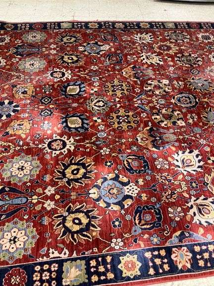 7/8" x 10 Handmade Indo-Persian Oriental rug image
