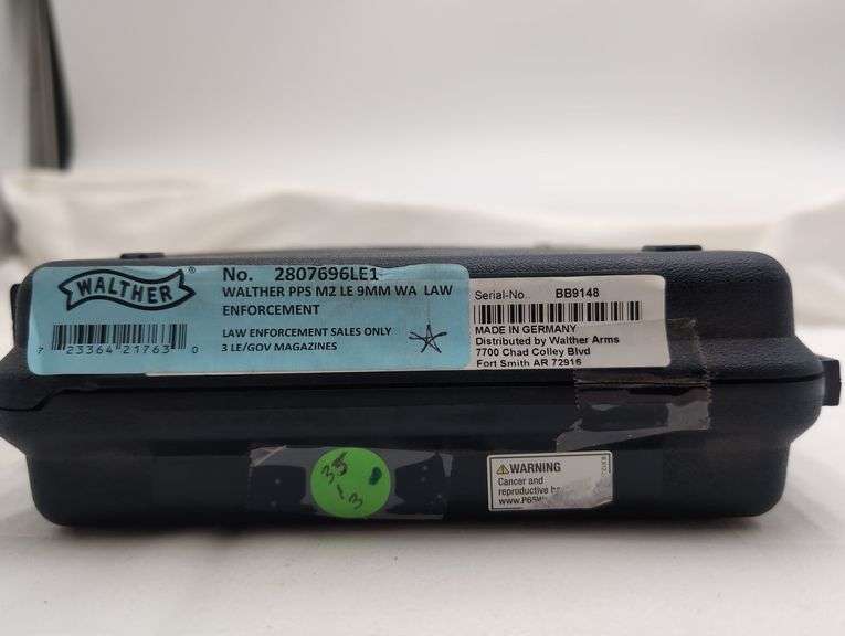WALTHER PPS M2   9MM LE   SN# BB9148