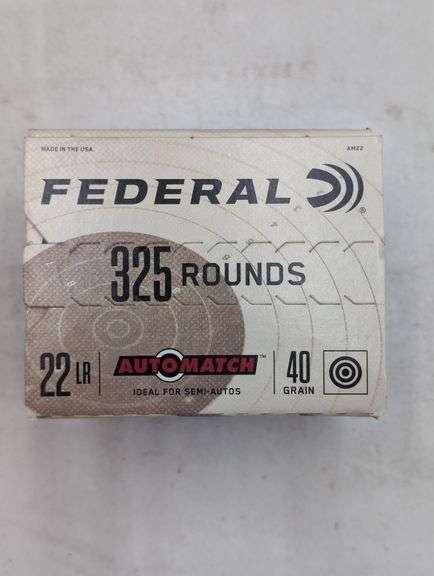 1325 ROUNDS FEDERAL .22 LR 40 GRAIN SOLID AUTOMATCH image