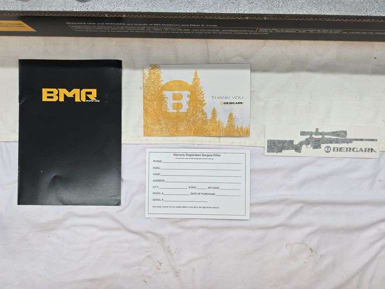 BERGARA BMR-X  22LR  BOLT ACTION RIFLE   SN# 61-01-003609-25  18"BBL