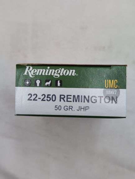 200 ROUNDS REMINGTON .22-250 REM 50 GRAIN JHP