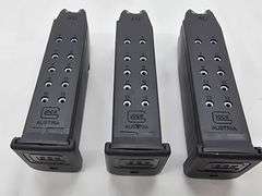 Make: Glock  Caliber: .40  Model: G23  S/N: MBU295  3 Magazines, Paper, Case, Child lock, Cleaning Brush & 2 Shells
