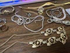 costume jewelry and earrings lot