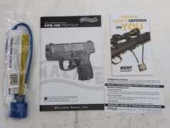 WALTHER PPS M2 LAW ENFORCEMENT   9MM   SEMI AUTO PISTOL   SN#BB4443  3 MAGAZINES, 2 WITH EXTENDED GRIP