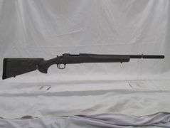 Remington  Caliber .308 Win  Model 700 SPS Tactical Bolt Action Rifle   RAR024474  20" Heavy Barrel, hogue over Molded stock hinged foreplate