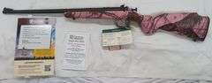 Keystone   22 LR  Cricket Single Shot Pink YOUTH RIFLE  SN: 1043807  Mossy Oak Pink