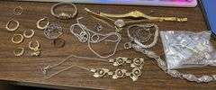 costume jewelry and earrings lot