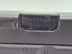 Make: Glock  Caliber: .40  Model: G23  S/N: MBU295  3 Magazines, Paper, Case, Child lock, Cleaning Brush & 2 Shells