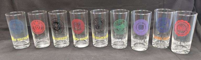 Nine Big Ten School Glasses image
