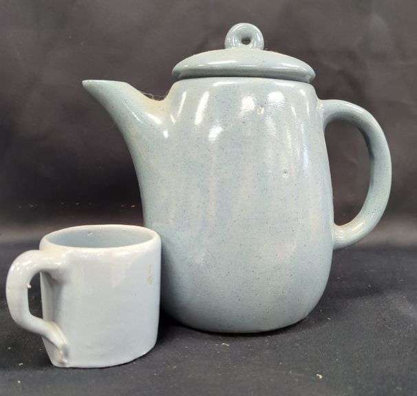 Bybee Pottery 8" Coffee Pot & Cup image