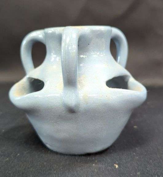 Cornelison's Bybee Pottery Strawberry Planter Light Blue image