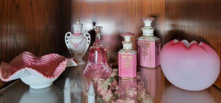 Collection of Decorative Pink Glassware image