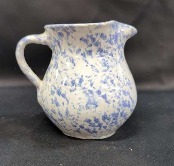 Cornelison's Bybee Pottery 4.75" Spongeware Pitcher image