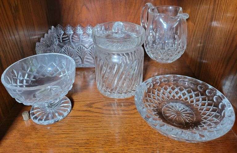 Assorted Cut Crystal Glassware Collection - Serving Pieces image